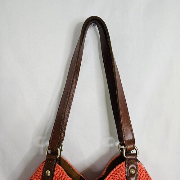 NWT PATRICIA NASH Marti Diamond Crotchet Shoulder Bag APRICOT & TAN BROWN Boho - Picture 7 of 12